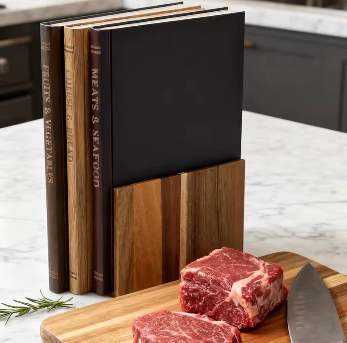 Books Cutting Board Set